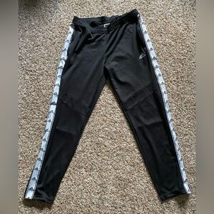 LARGE black adidas athletic pants
